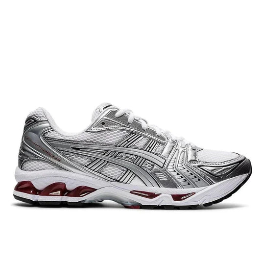 Gel Kayano 14 Zilver en Rood